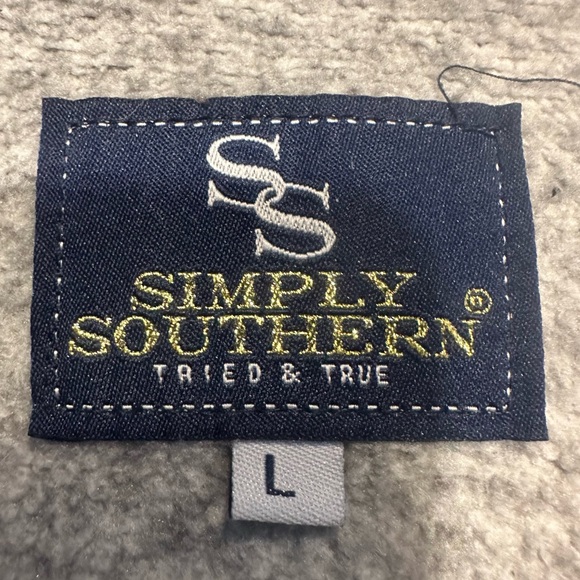 SIMPLY SOUTHERN Women's Southwestern Seahorse 1/4 Snap Jacket Size Large - Picture 6 of 11